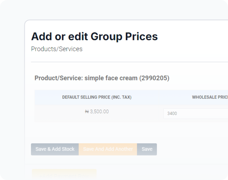 Customize Invoice